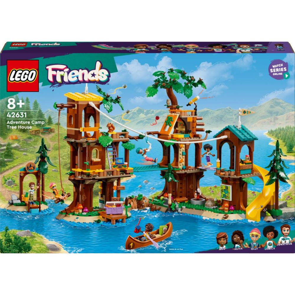 LEGO® Friends - Лагер за приключения – дървесна къща (42631)