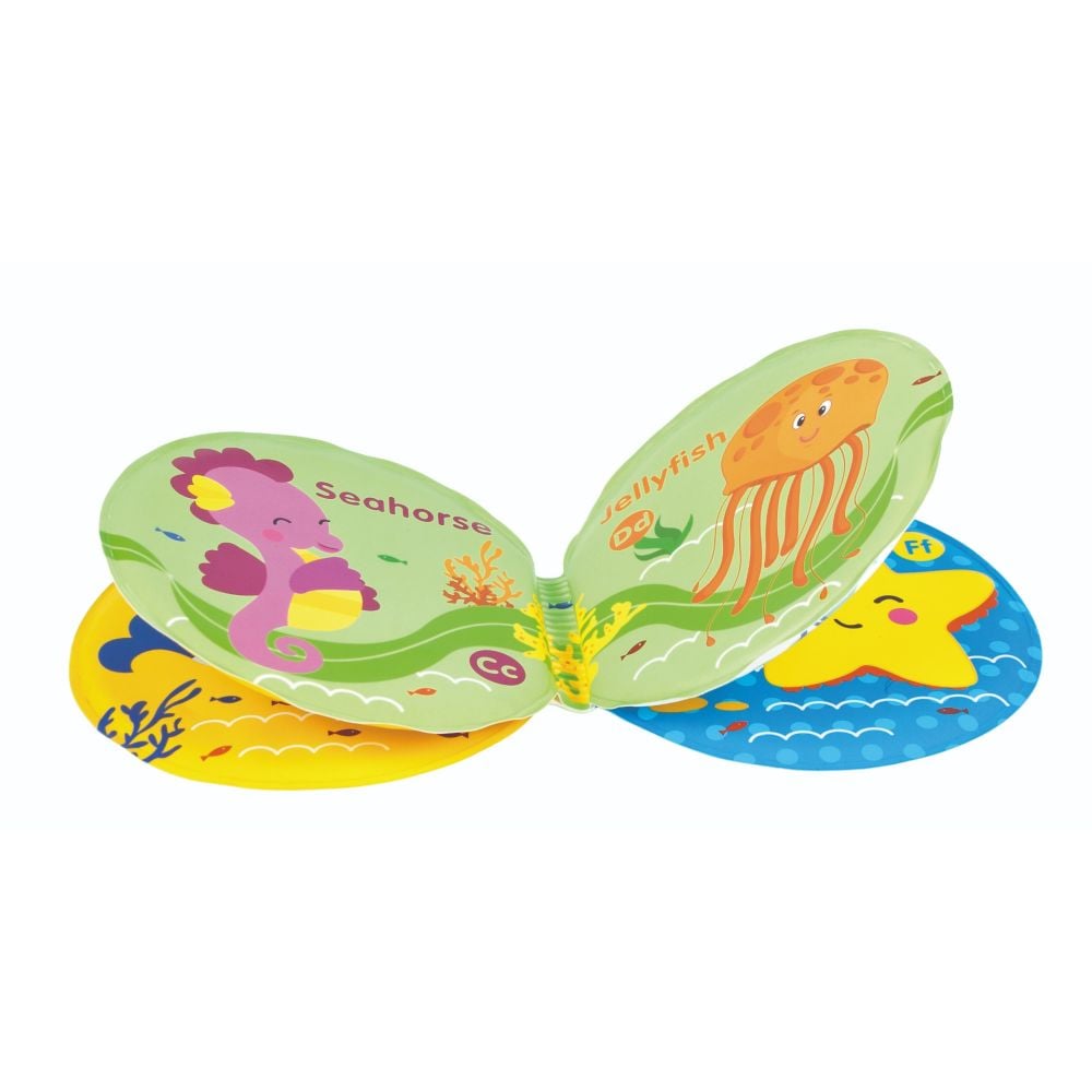 Бебешка играчка BamBam, Книжка за баня с морски животни