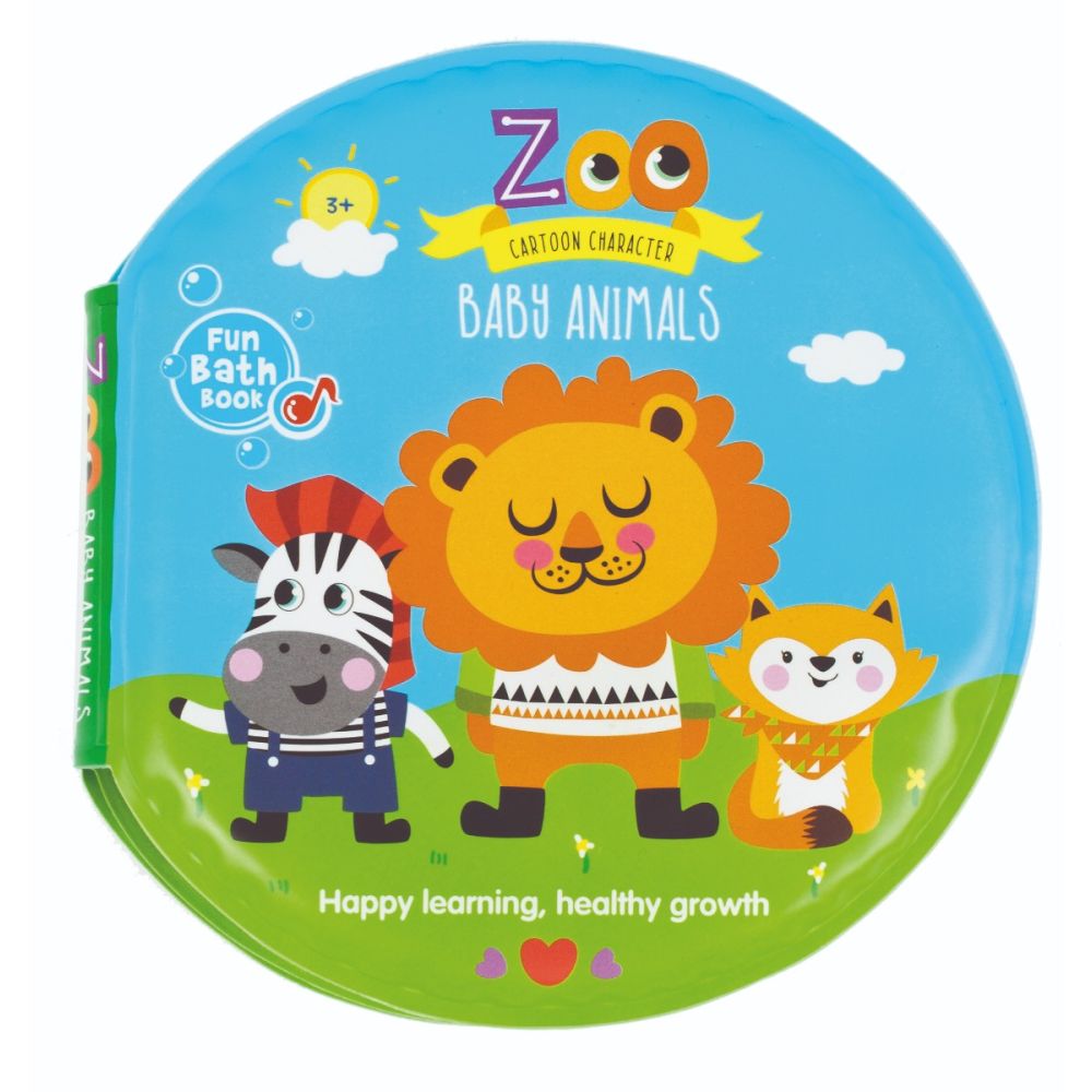 Бебешка играчка BamBam, Книжка за баня с животни от зоопарка
