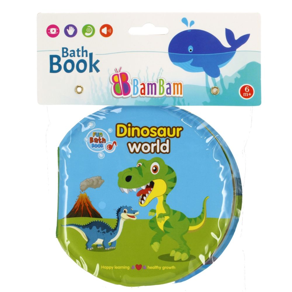 Бебешка играчка BamBam, Книжка за баня, Светът на Динозаврите