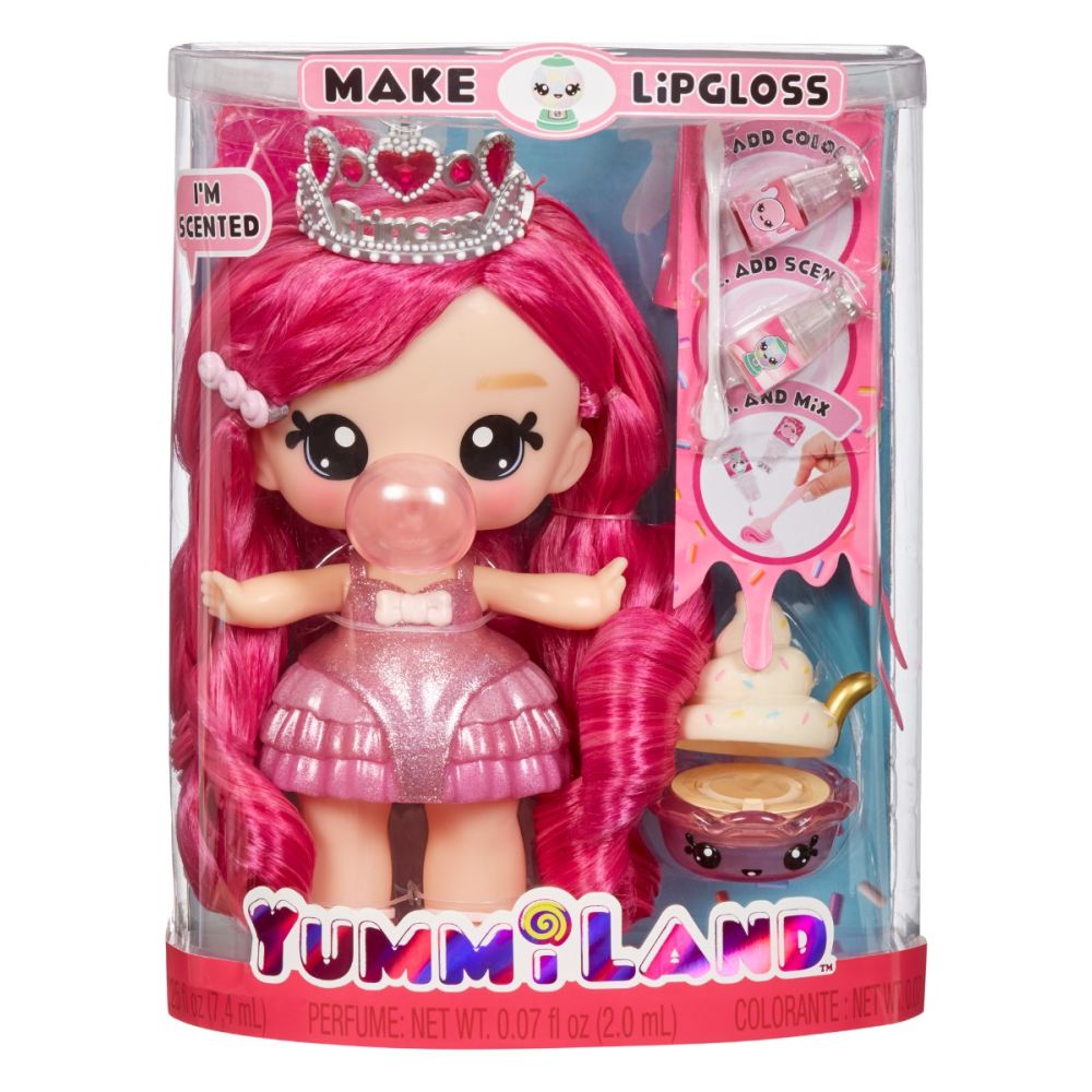 Кукла Yummiland, Large Doll and Lipgloss Pet, Bianca Bubblegum, 120735EUC