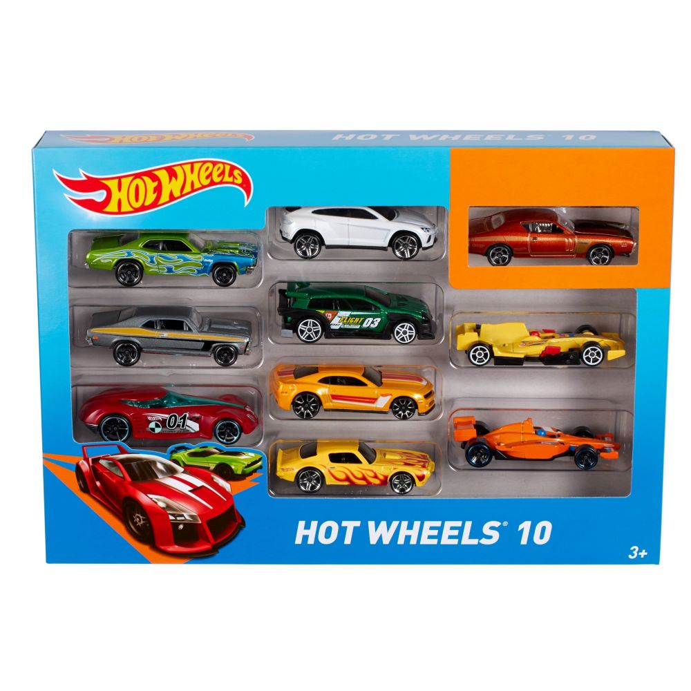 Комплект колички Hot Wheels 10