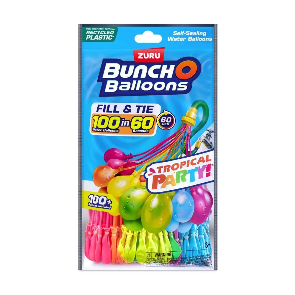 Комплект 100 водни балона, Bunch O Balloons, Tropical Party