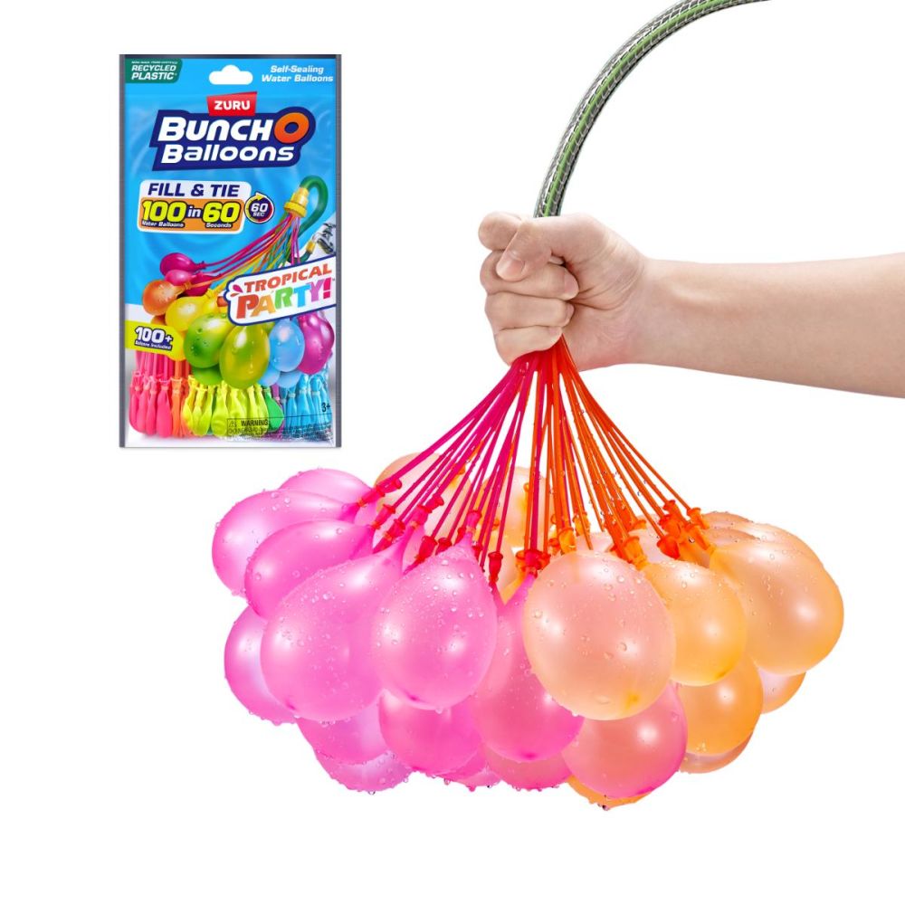 Комплект 100 водни балона, Bunch O Balloons, Tropical Party