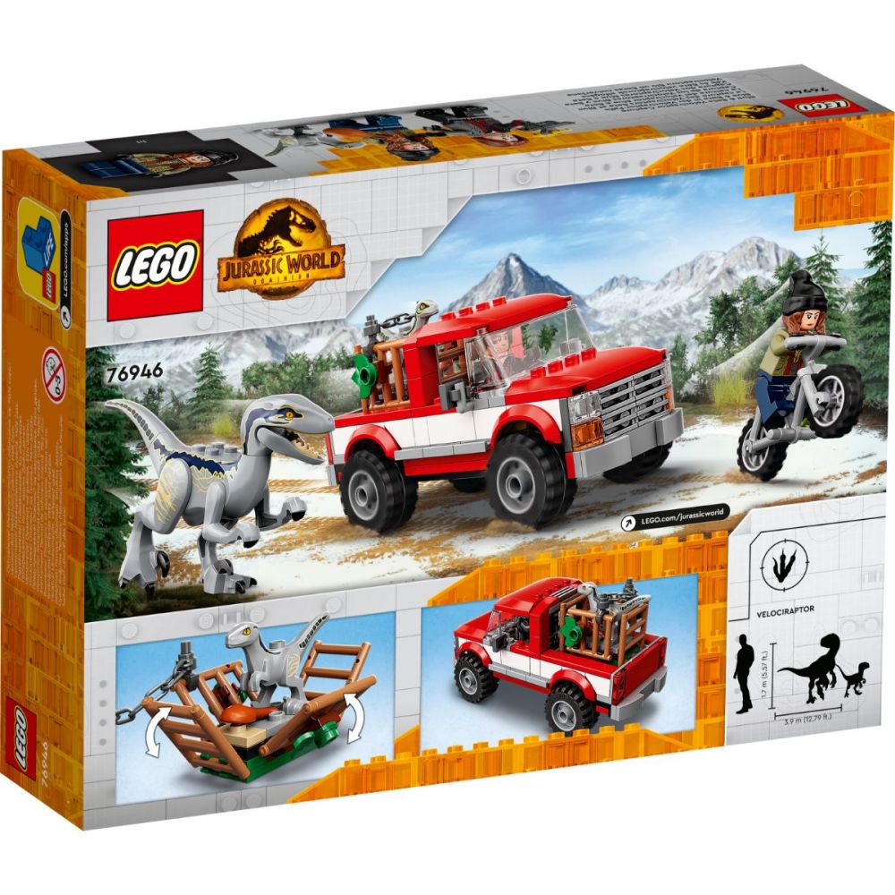 LEGO® Jurassic World - Хващането на велосирапторите Blue и Beta (76946)