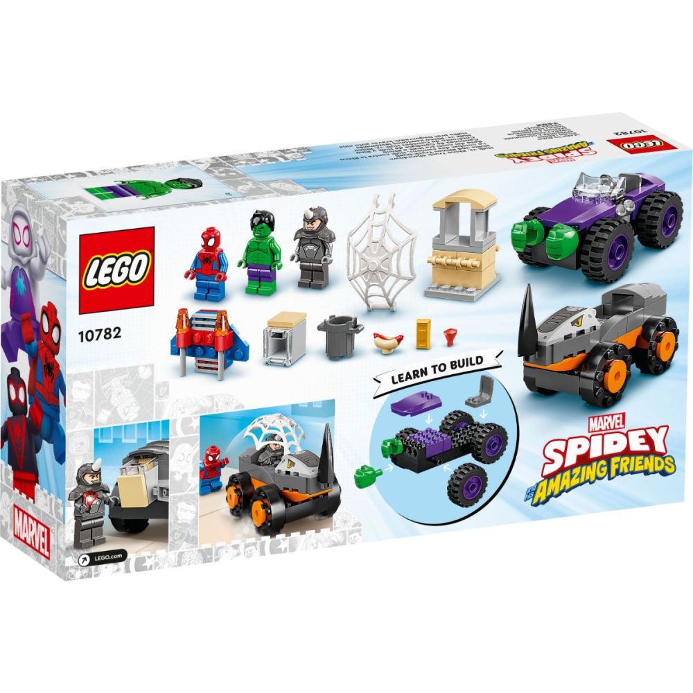 LEGO® Spidey - Хълк срещу Носорога – схватка с камиони (10782)