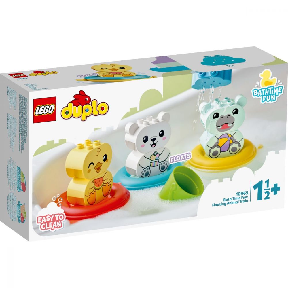 LEGO® Duplo - Забавления в банята: плаващ влак за животни (10965)
