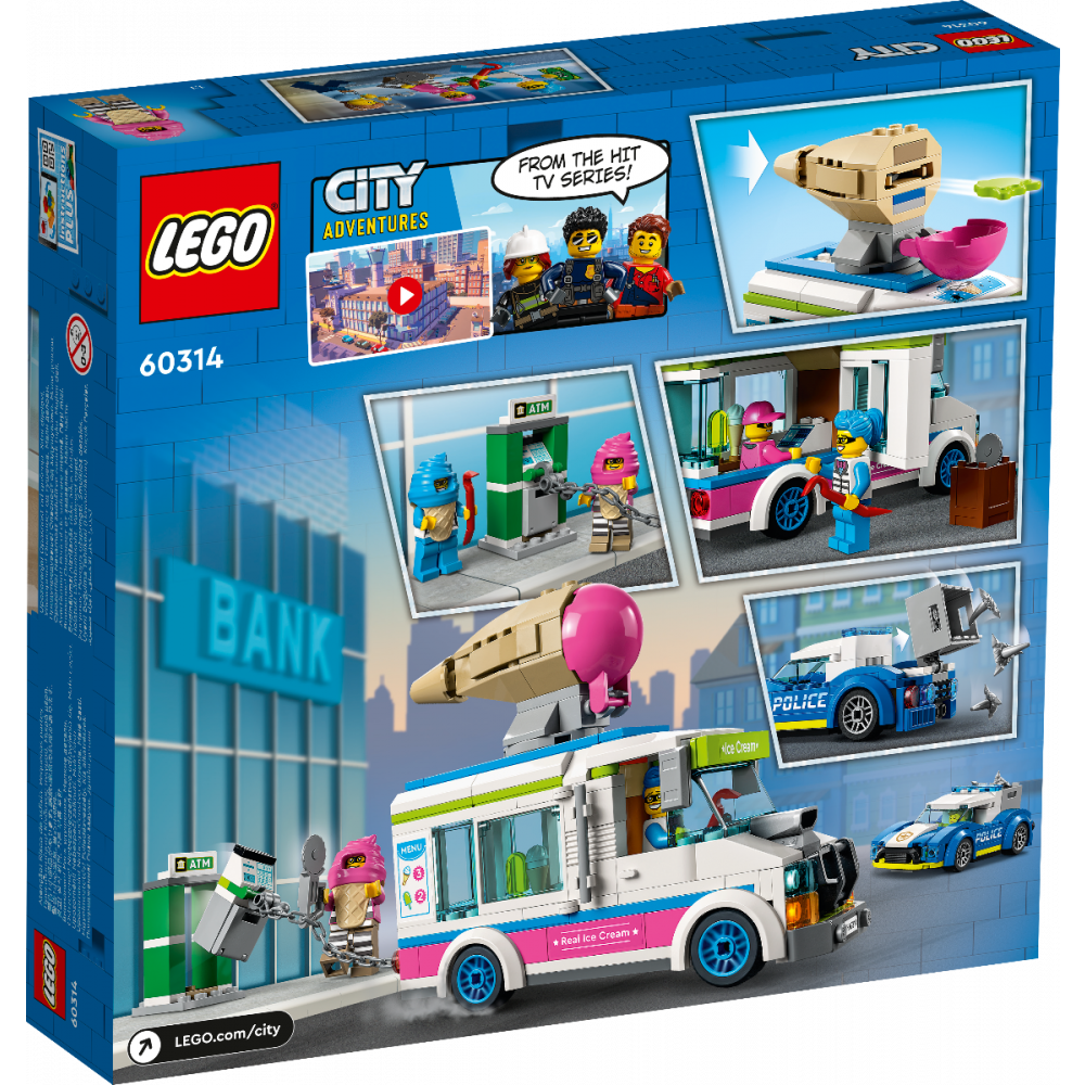 LEGO® City - Полицейско преследване с камион за сладолед (60314)