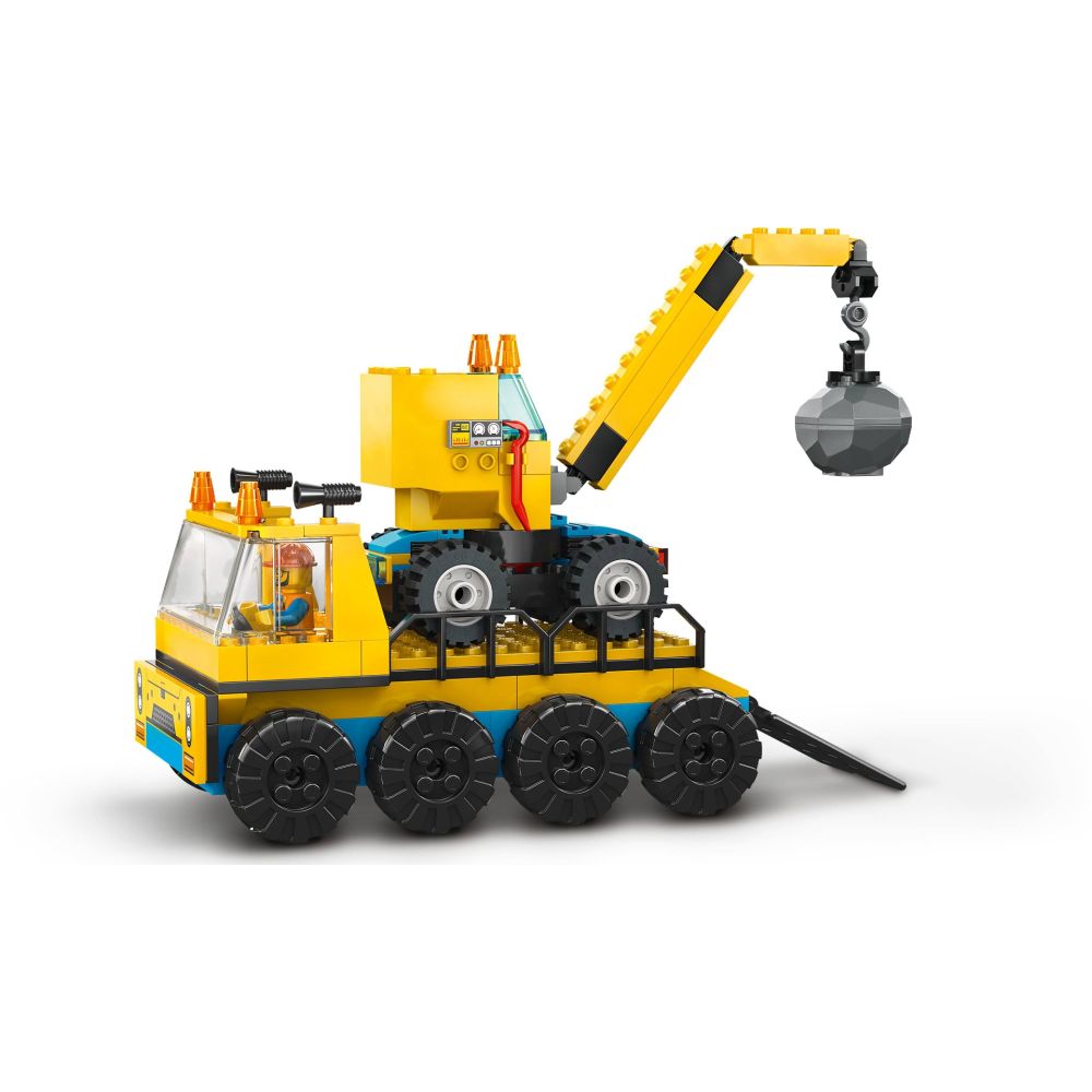 LEGO® City - Строителни камиони и кран с разбиваща топка (60391)