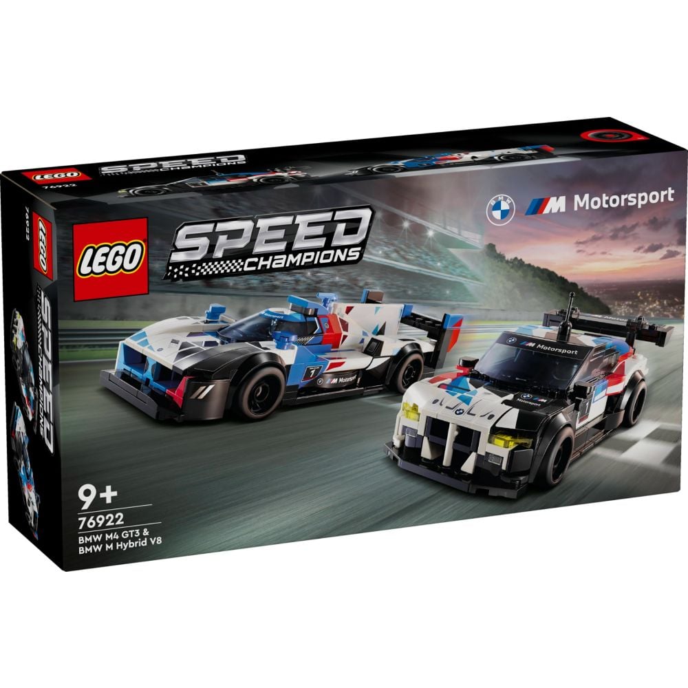 LEGO® Speed Champions - Състезателни коли BMW M4 GT3 и BMW M Hybrid V8 (76922)