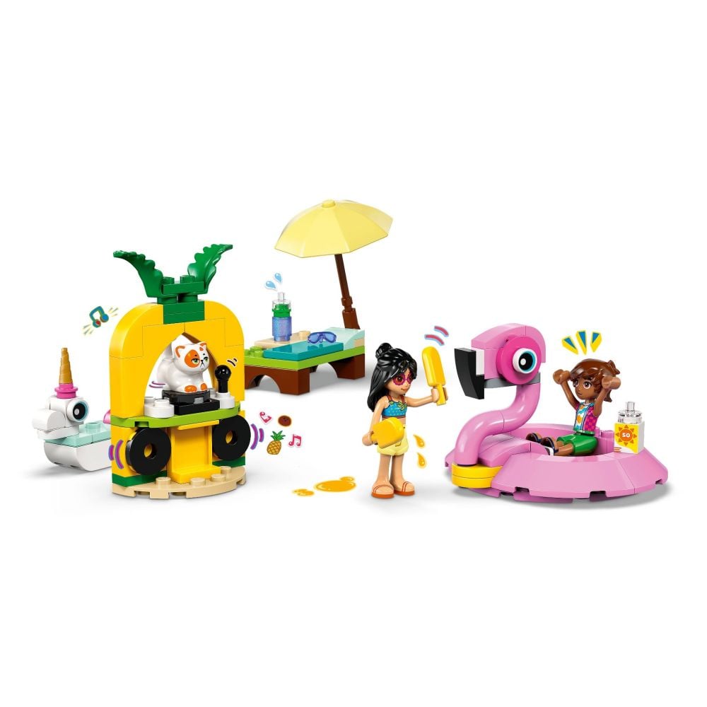 LEGO® Friends - Парти край басейна с еднорог и фламинго (42658)