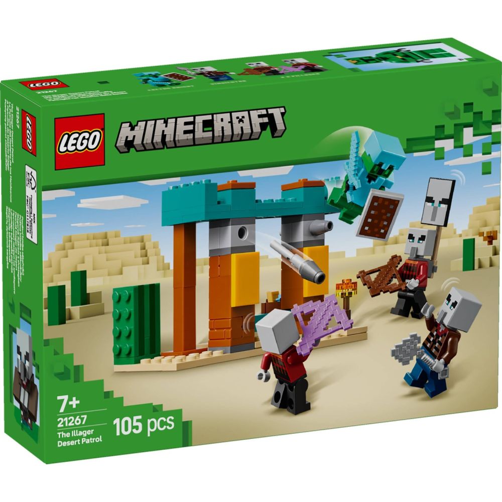 LEGO® Minecraft - Пустинният патрул на злобарите (21267)