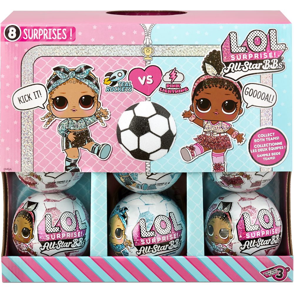 Кукла LOL Surprise All Star B.B.s Sports S3, Soccer Team, 8 Изненади 