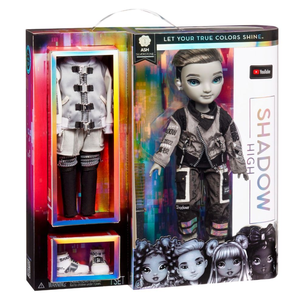 Кукла Rainbow Shadow High, Ash Silverstone, 583578EUC