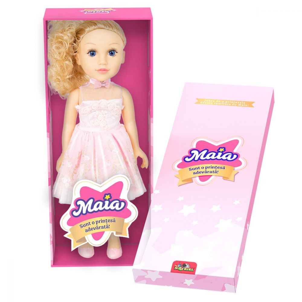Кукла Maia, Аз съм истинска принцеса, Розова рокля и руса коса