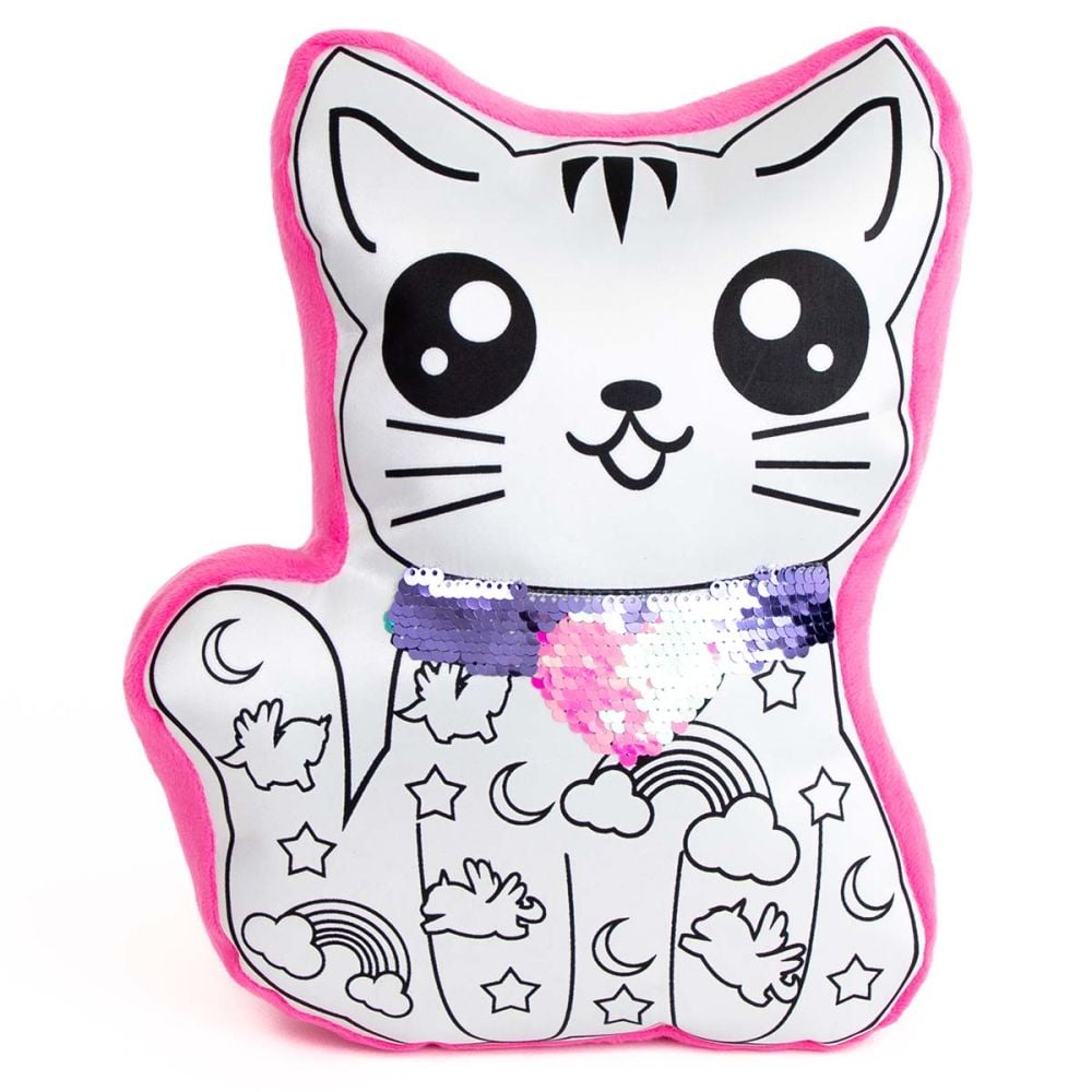 Възглавничка котенце за оцветяване Color Chic | Toyzz Shop