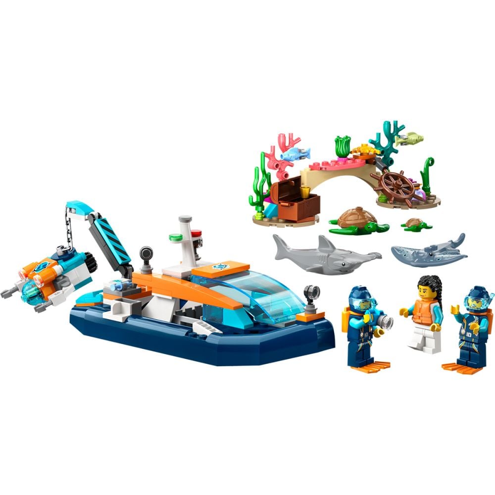 LEGO® City - Изследователска лодка за гмуркане (60377)
