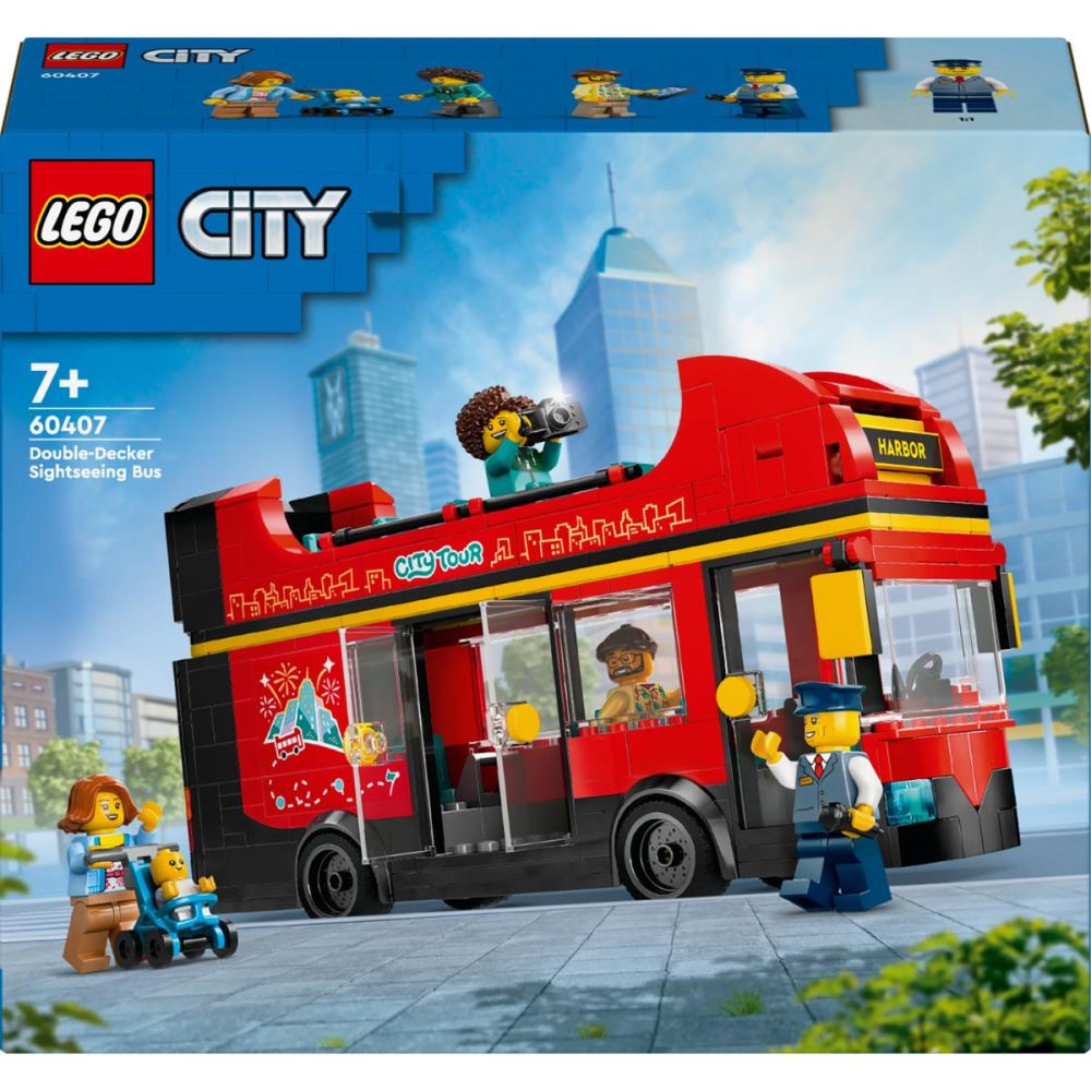 LEGO® City - Червен двуетажен автобус за обиколка (60407)