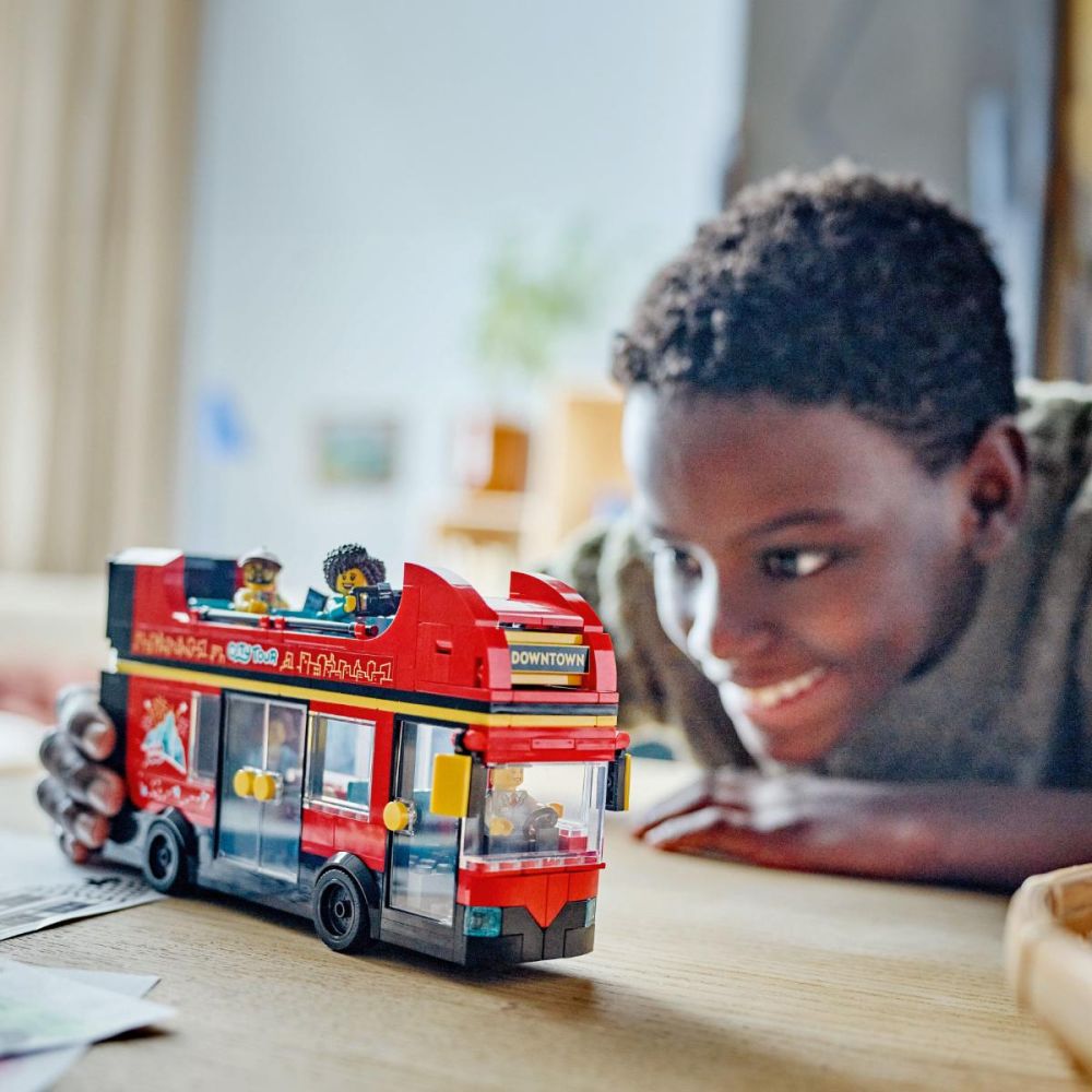 LEGO® City - Червен двуетажен автобус за обиколка (60407)