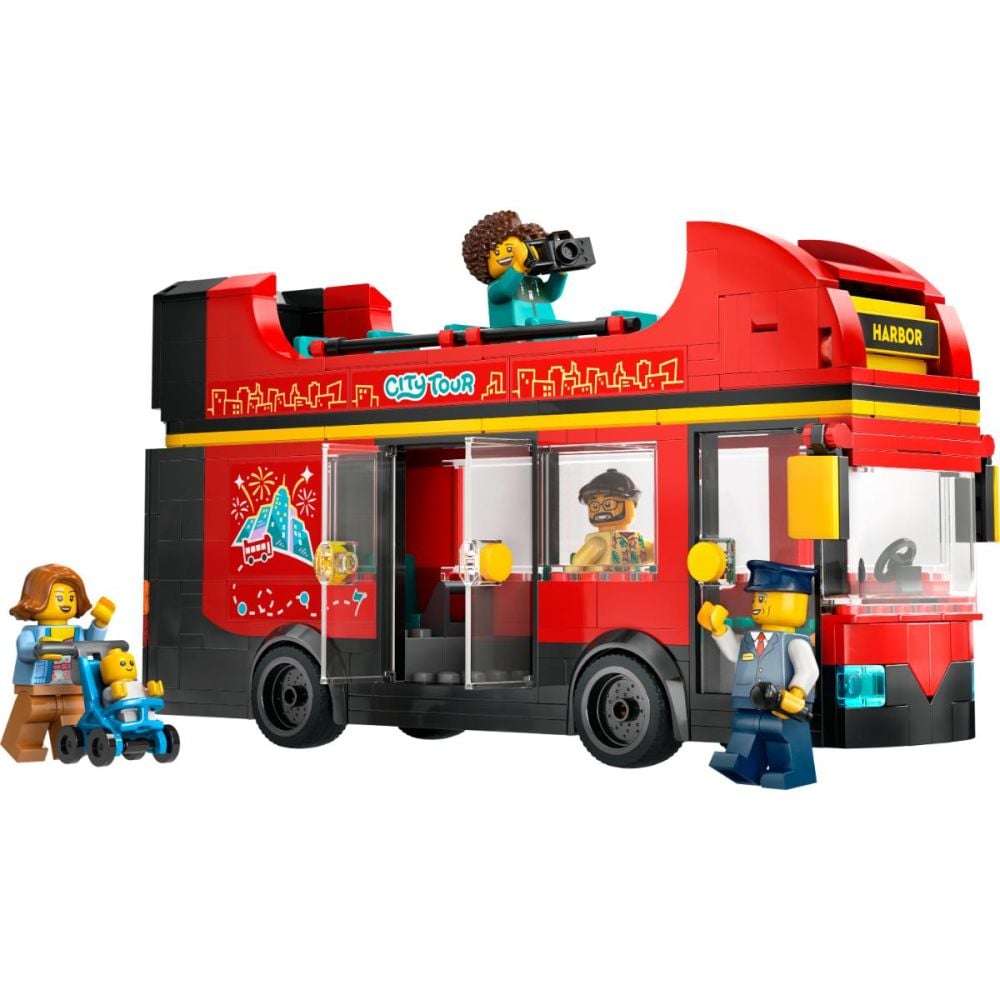 LEGO® City - Червен двуетажен автобус за обиколка (60407)