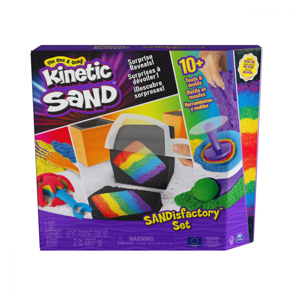 Комплект пясък Kinetic Sand, Sandisfactory, 900гр