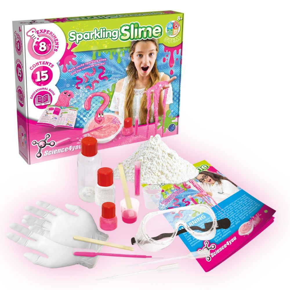 Образователна игра Science4you, комплект блестящ желатин