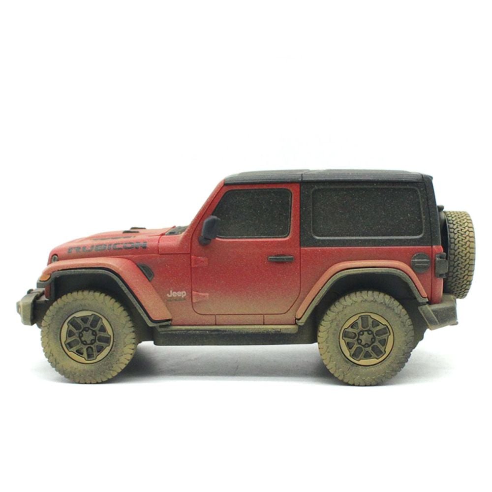 Количка с дистанционно, Rastar, Jeep Wrangler Rubicon-Muddy Version, 1:24