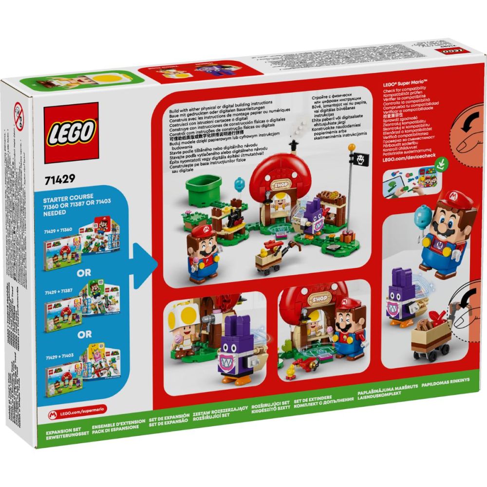 LEGO® Super Mario - Комплект с допълнения Nabbit at Toad's Shop (71429)