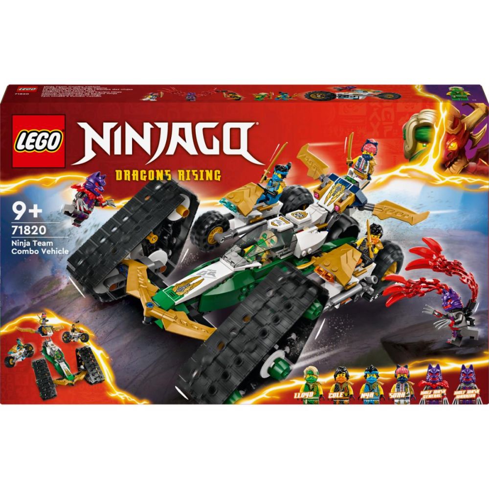 LEGO® Ninjago - Комбинирано превозно средство на отбора нинджи (71820)