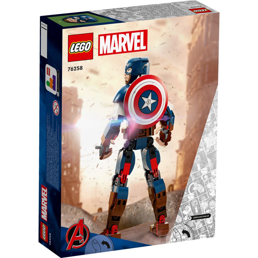 LEGO® Marvel - Фигура за изграждане капитан Америка (76258)