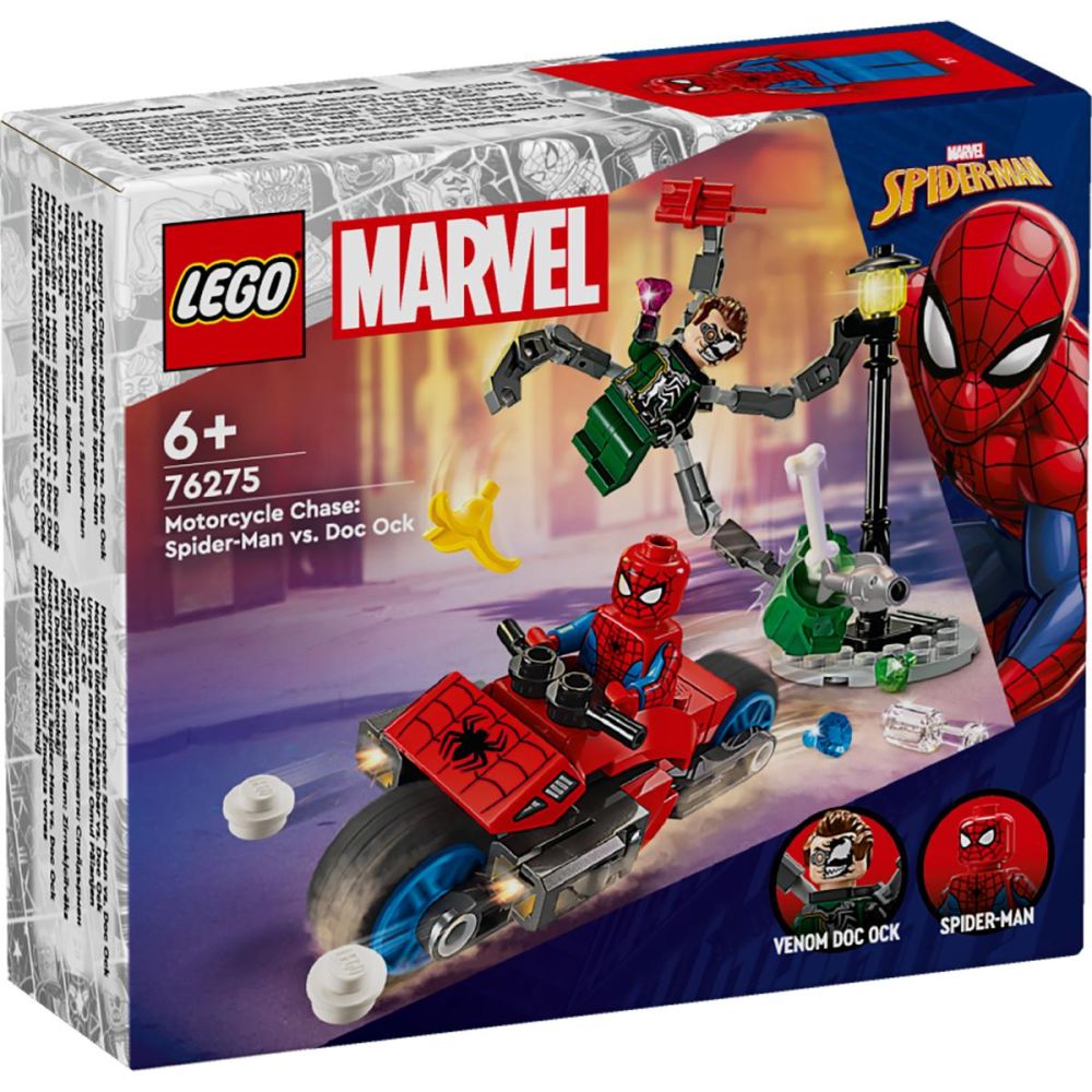 LEGO® Super Heroes - Преследване с мотоциклети: Спайдърмен срещу Док Ок(76275)