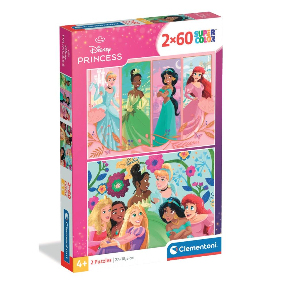Пъзел Clementoni, Disney Princess, 2 x 60 части 2025