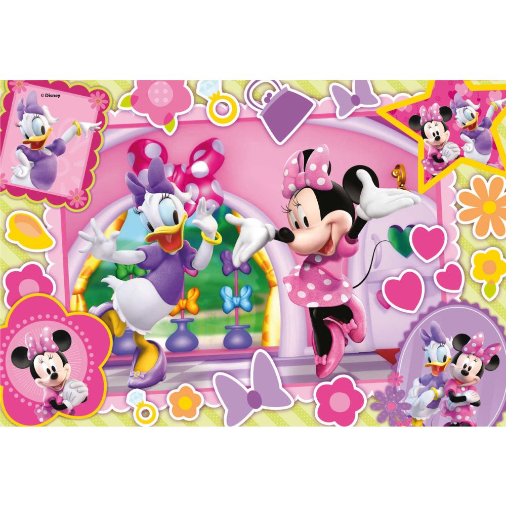 Подов пъзел, Lisciani, Disney Minnie Mouse, Maxi, 2 x 24 части