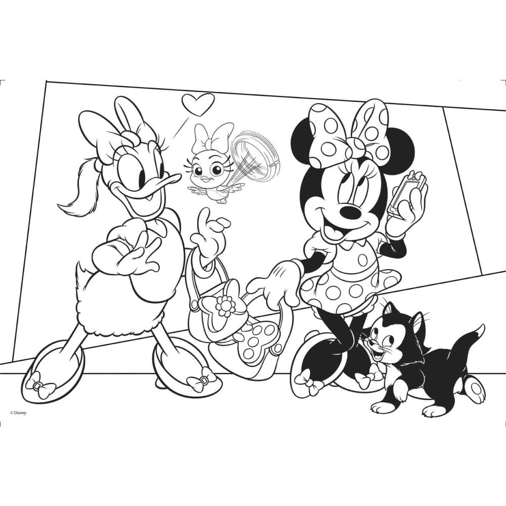 Подов пъзел, Lisciani, Disney Minnie Mouse, Maxi, 2 x 24 части