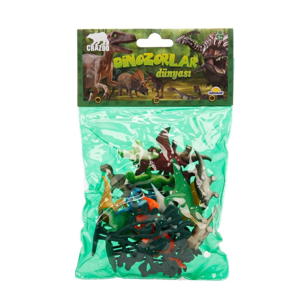 Комплект фигурки на динозаври в малка опаковка, Crazoo