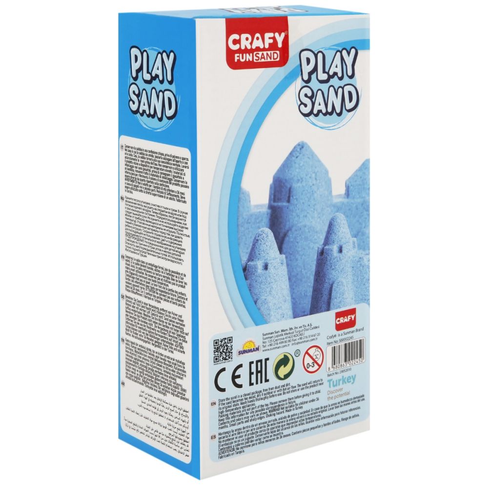 Кинетичен пясък, Crafy, 1 кг, Син