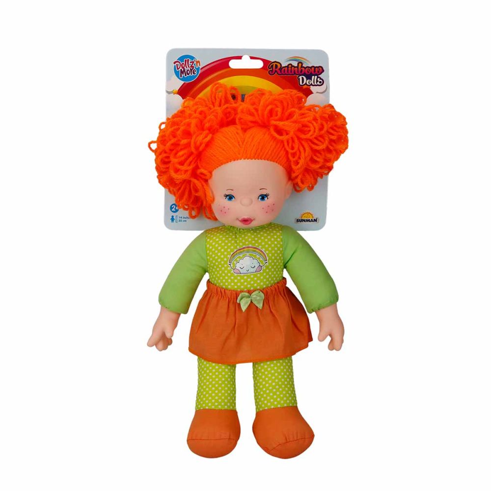 Кукла Дъга, Dollz And More, С оранжева коса, 35 см