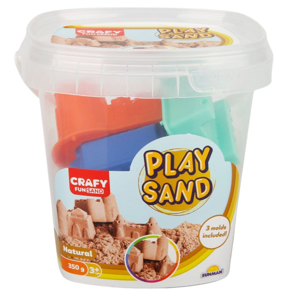 Пясък за моделиране, Crafy, Натурален, 350 гр