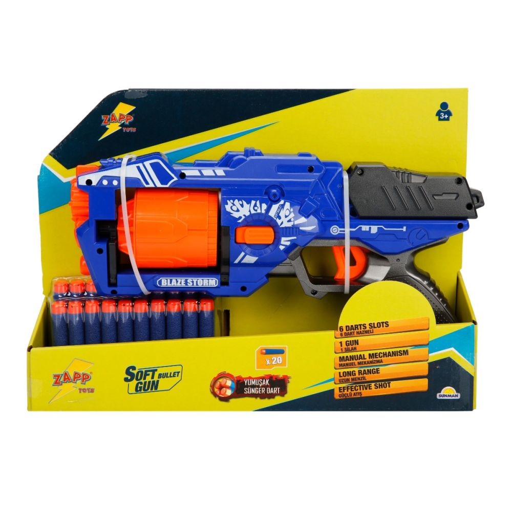 Комплект пистолет с 20 гъбени стрелички, Zapp Toys