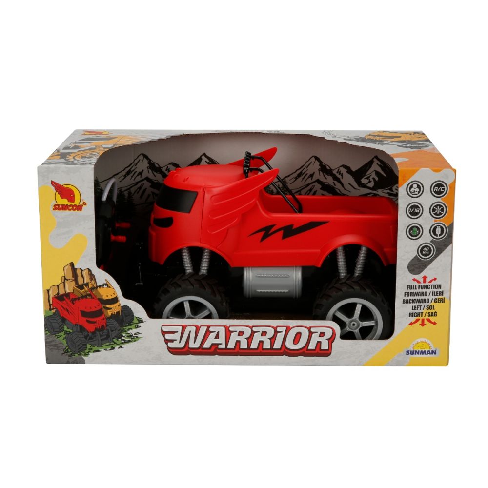 Кола с дистанционно, Suncon, Warrior, 1:18, Червена