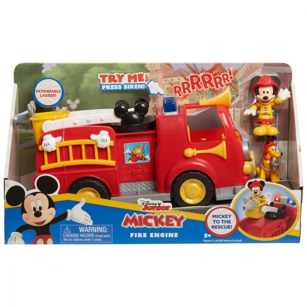Комплект пожарна кола и фигурка, Disney Mickey Mouse