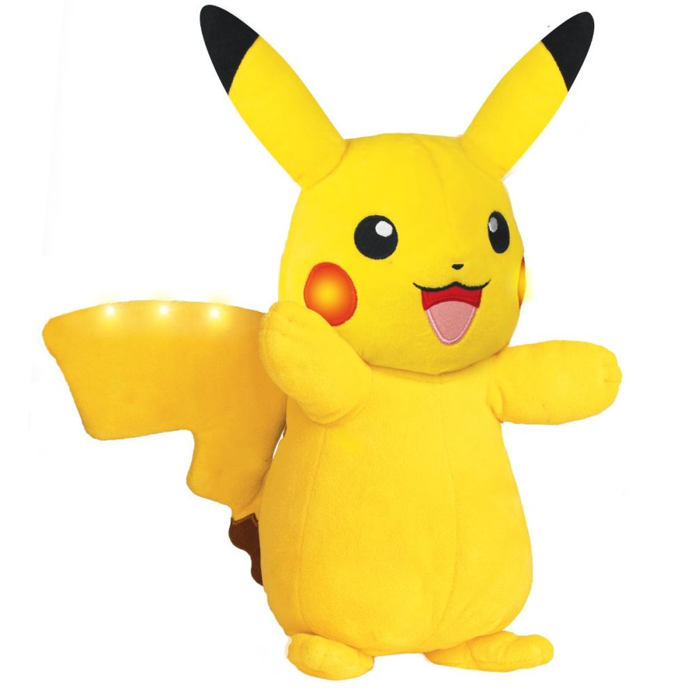 Интерактивна плюшена играчка, Pokemon, Power Action, Pikachu, 20 см