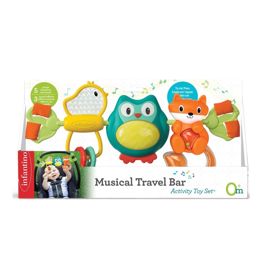 Бебешка играчка B Kids, Музикална спирала с животни