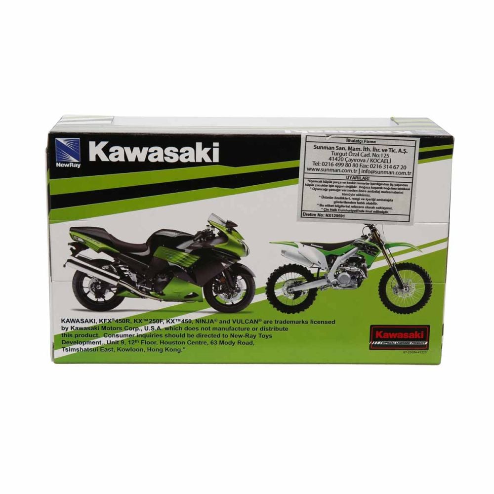 Метален мотоциклет, New Ray, Kawasaki ZX-10R, 1:12