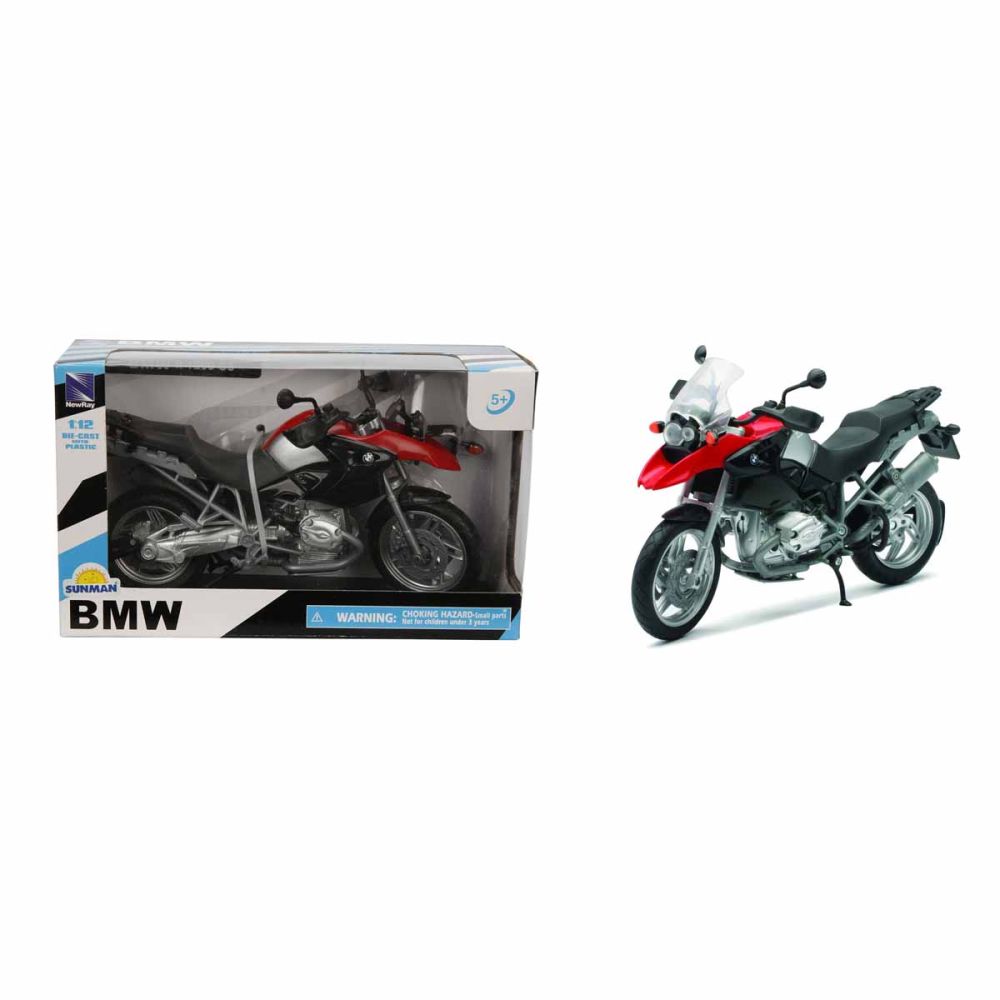 Метален мотоциклет, New Ray, BMW R1200GS, 1:12