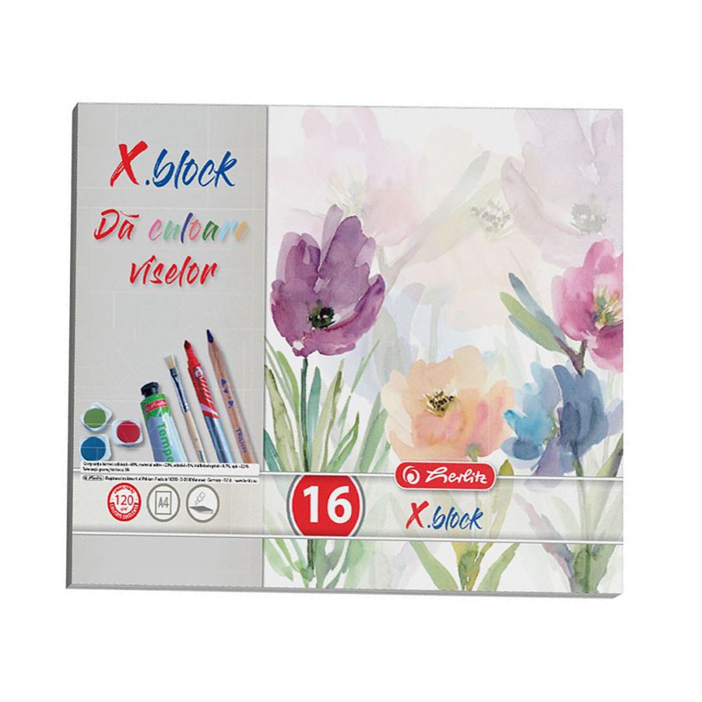 Блокче за рисуване Herlitz X Block, A4, 16 листа