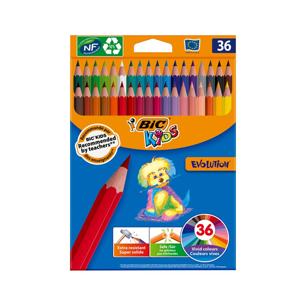 Комплект цветни моливи Evolution Bic, P36