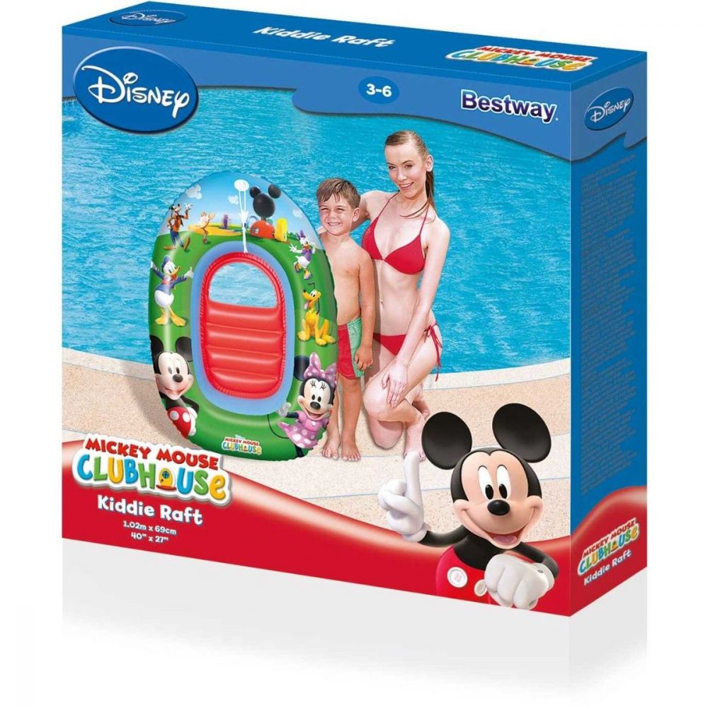 Надуваем плувен детски дюшек Bestway, Mickey Mouse, 102 x 69 см