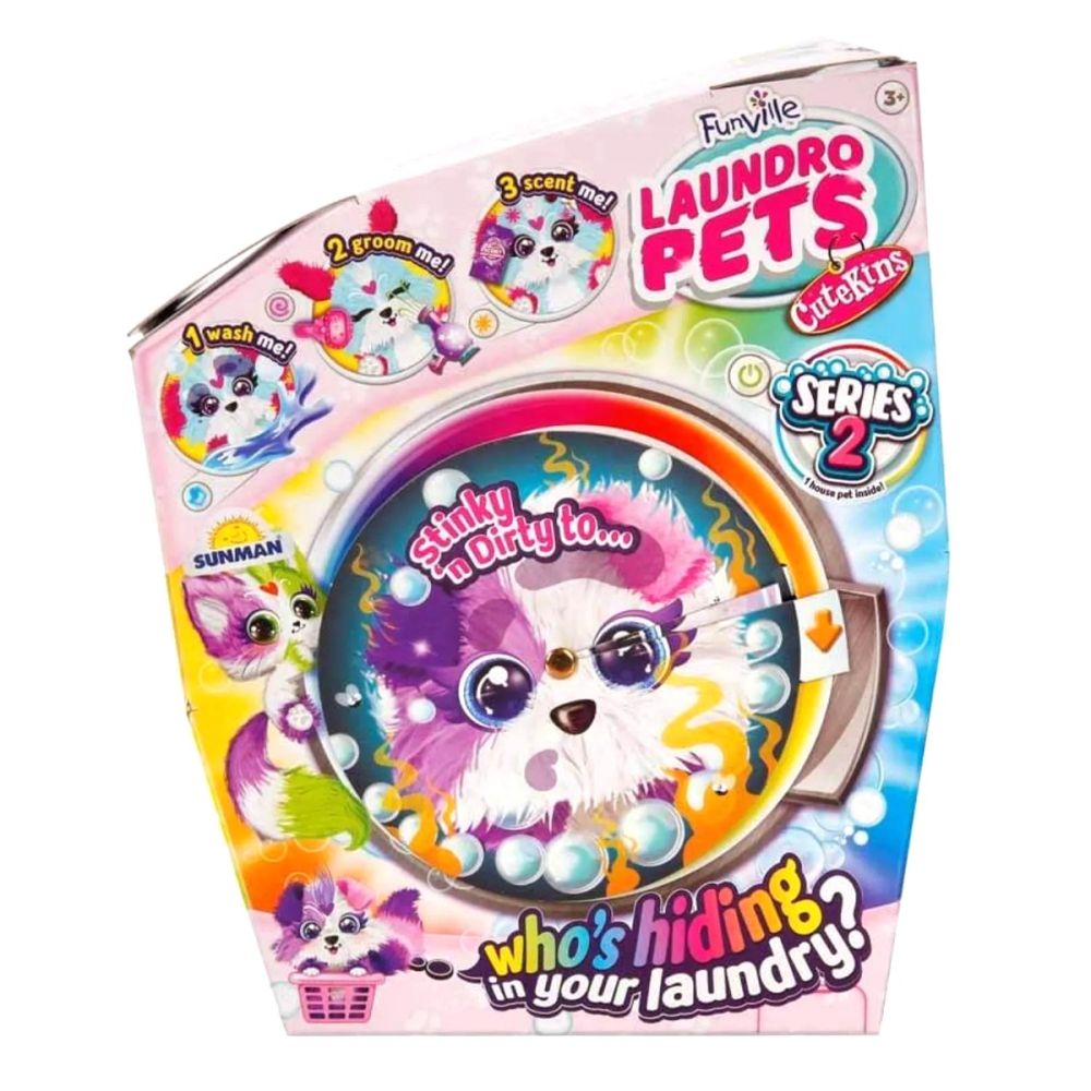 Плюшена играчка Laundro Pets, животно изненада от Cutekins