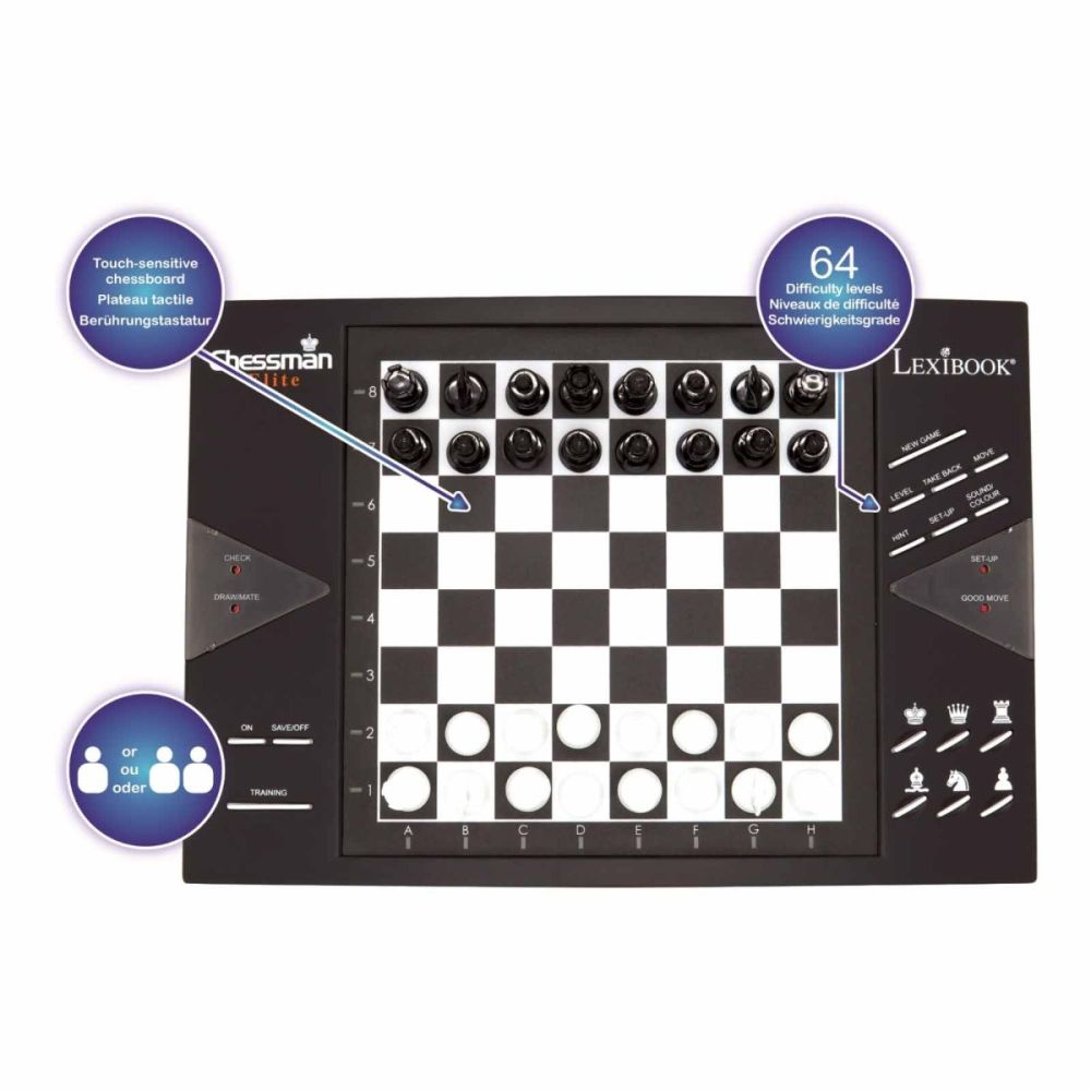 Интерактивна играчка Lexibook, Електронен шах ChessMan Elite